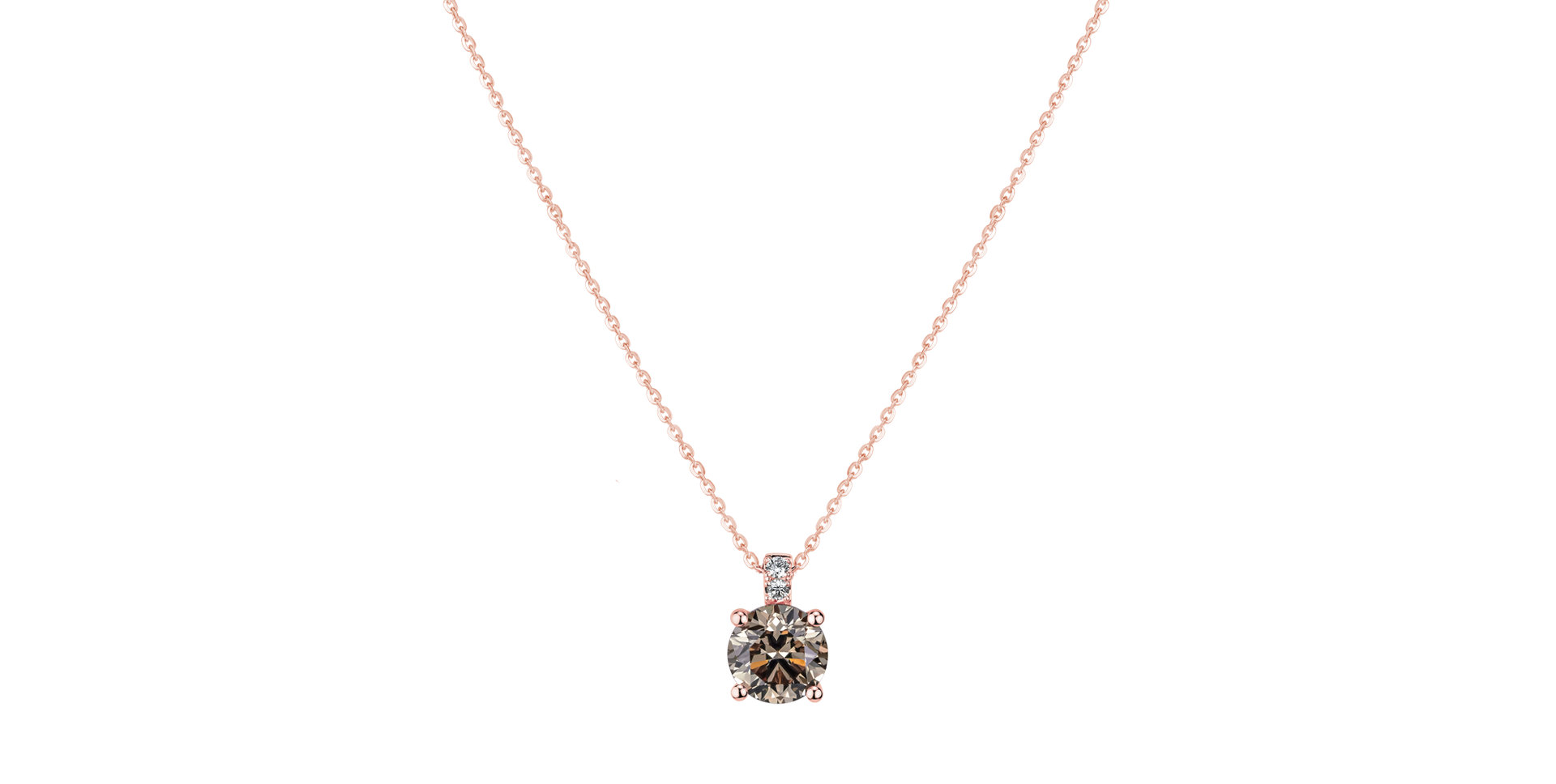 Diamond necklace Bronze Radiance