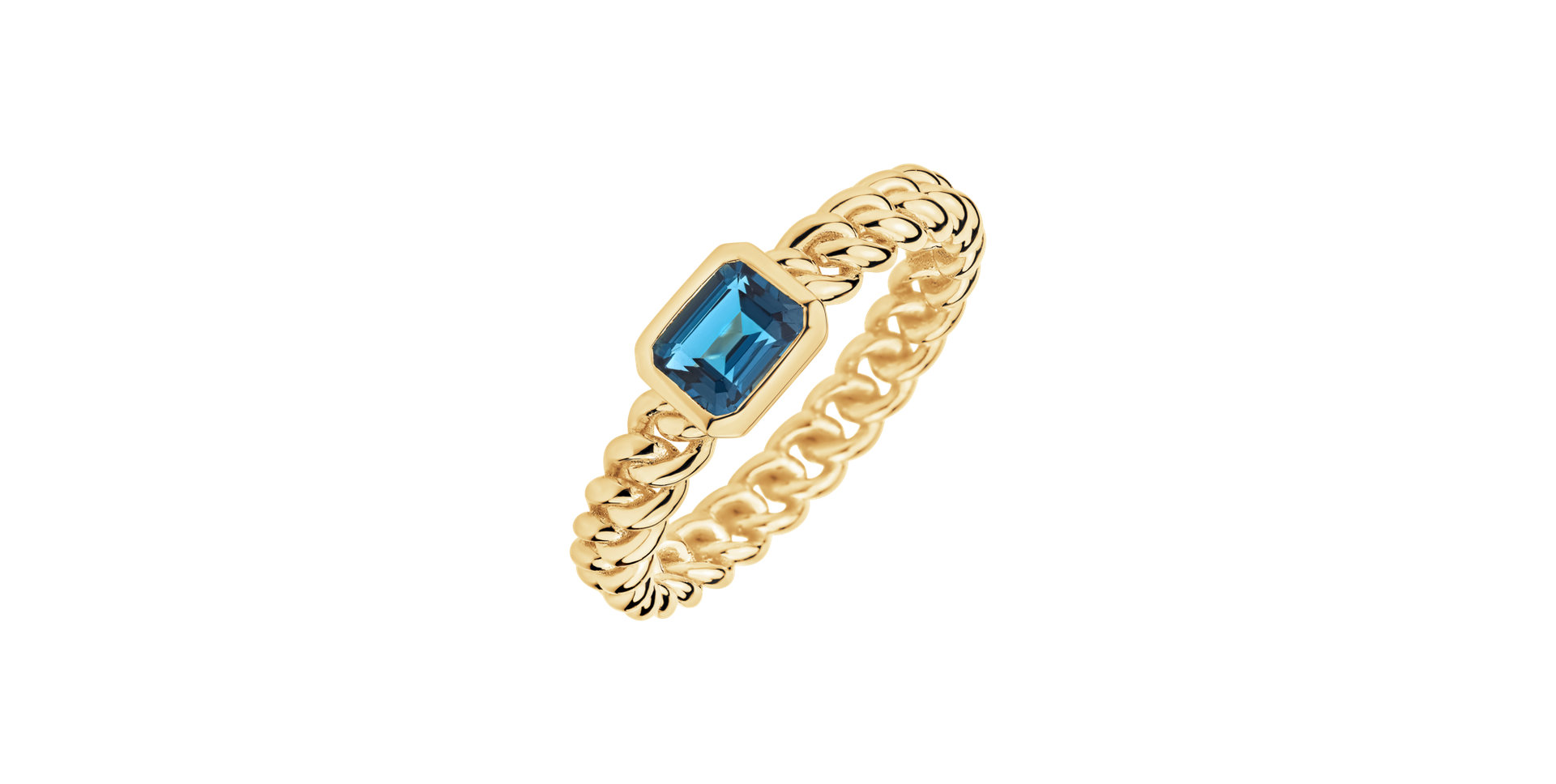 Ring with Topaz Vespera Frost
