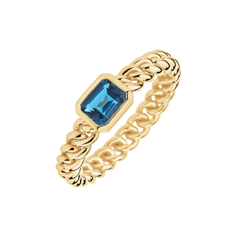 Ring with Topaz Vespera Frost