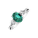 Diamond ring with Emerald Fiona2