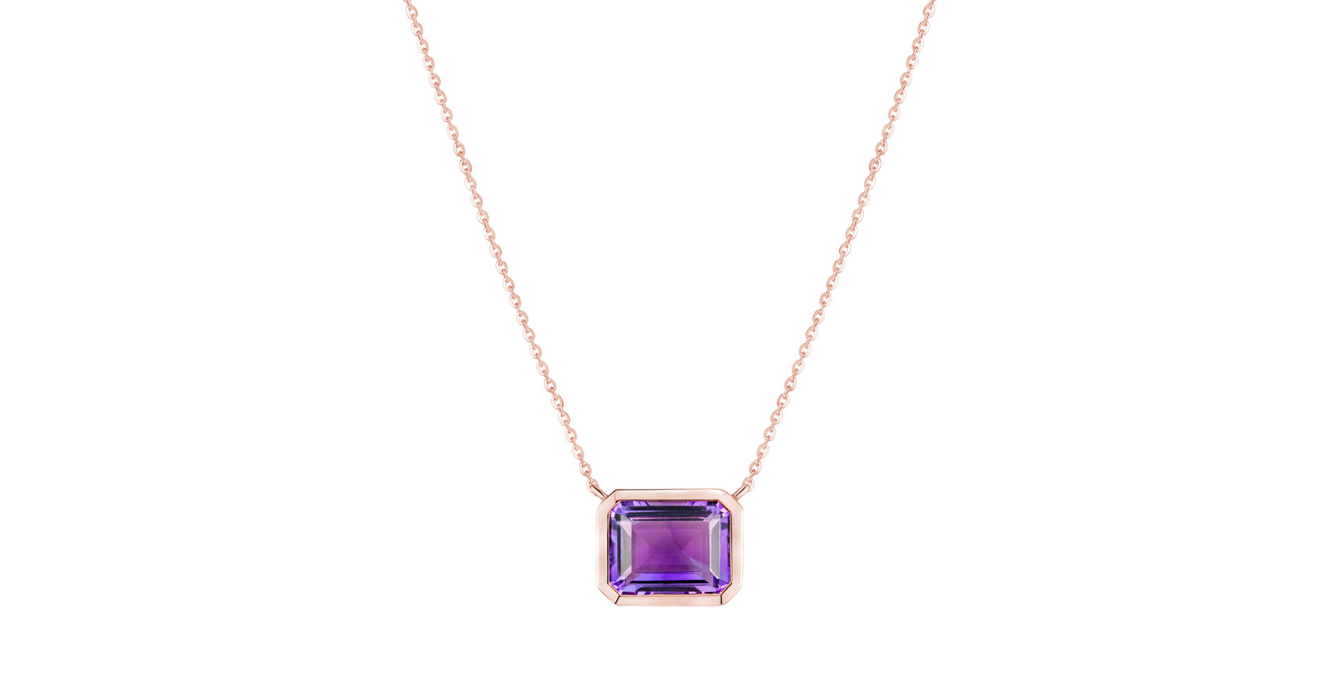Necklace with Amethyst Aurum Breeze