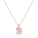 Diamond necklace with Morganite Royal Cordelia2