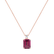 Diamond necklace with Rhodolite Royal Cordelia2
