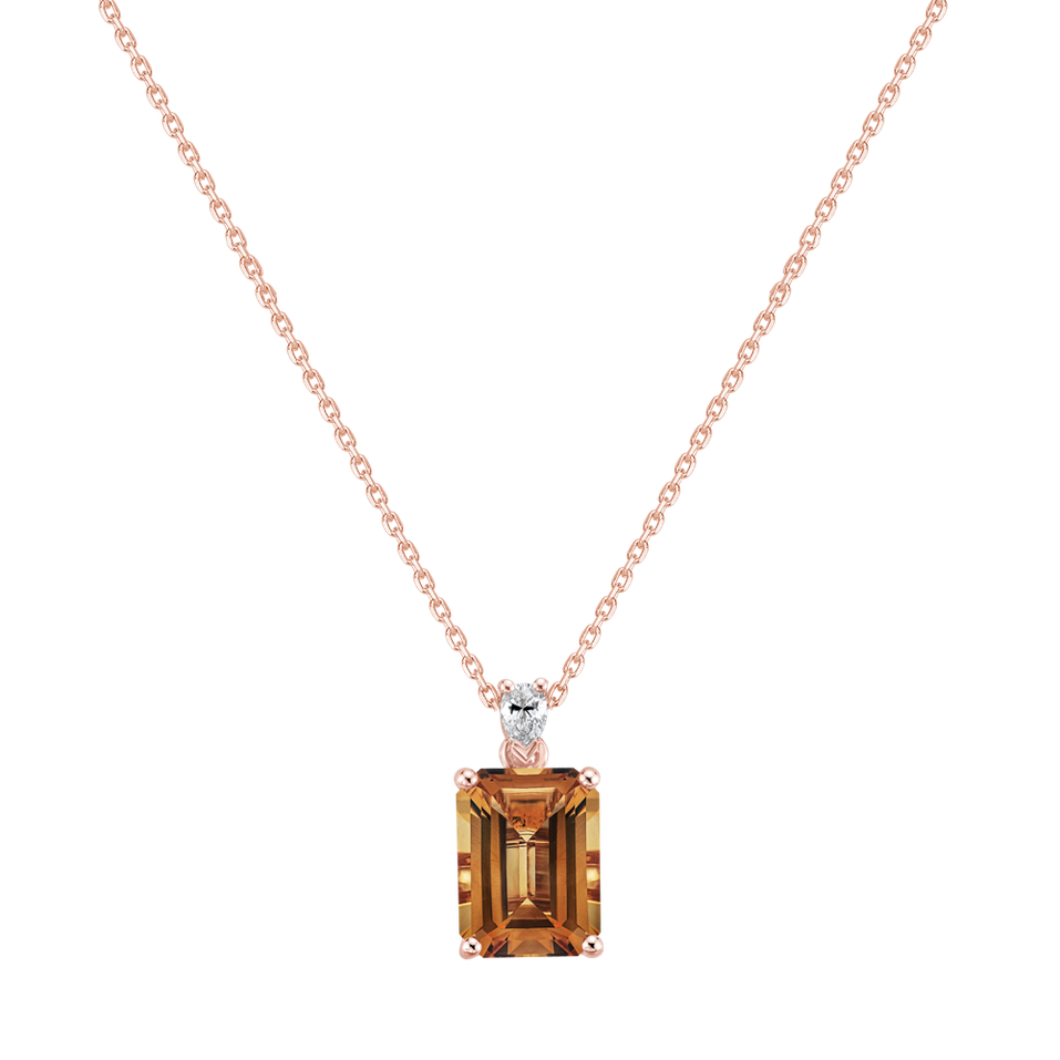 Diamond necklace with Tourmaline Royal Cordelia