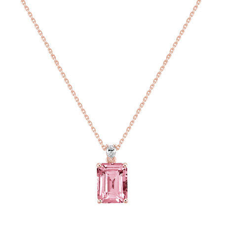 Diamond necklace with Tourmaline Royal Cordelia