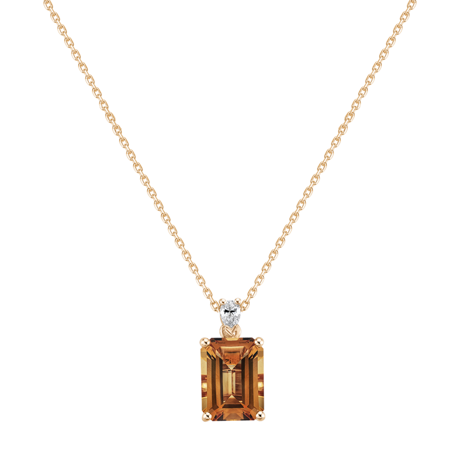 Diamond necklace with Tourmaline Royal Cordelia