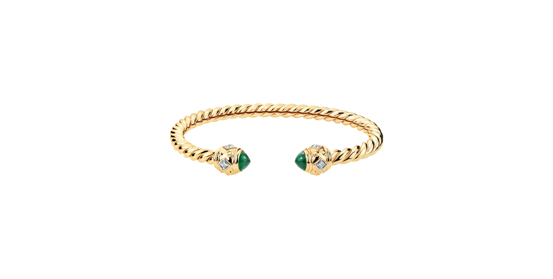 Diamond bracelet with Emeralds Ramiya