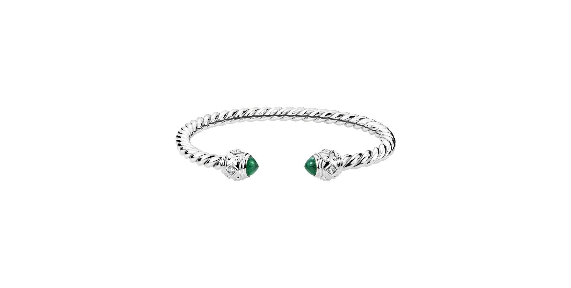 Diamond bracelet with Emeralds Ramiya