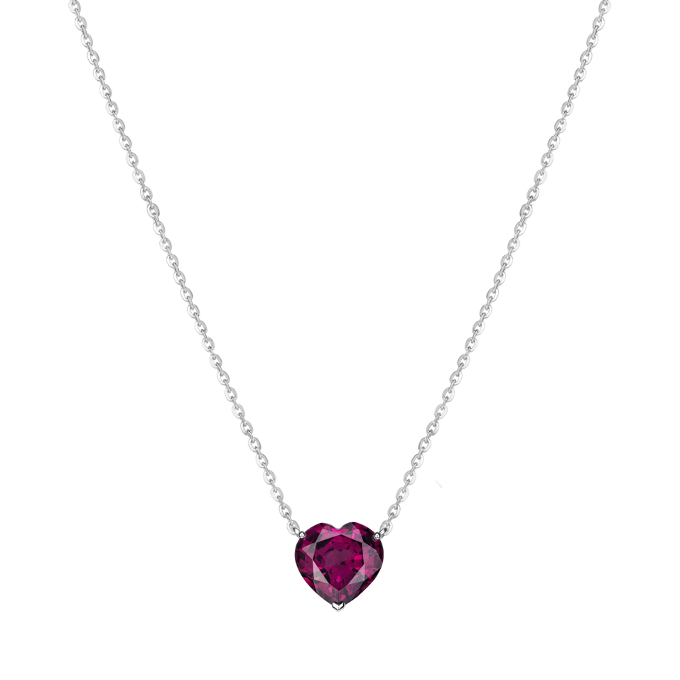Necklace with Rhodolite Pulse
