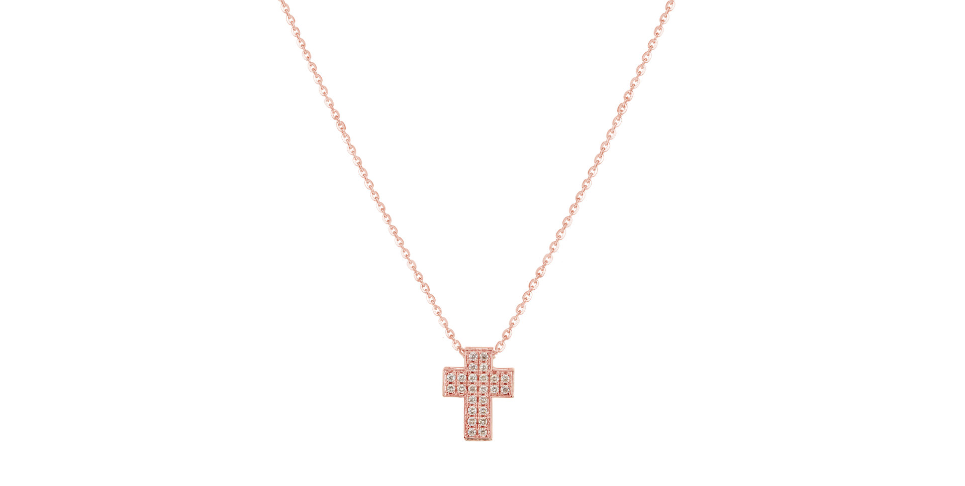 Diamond necklace Divine Cross