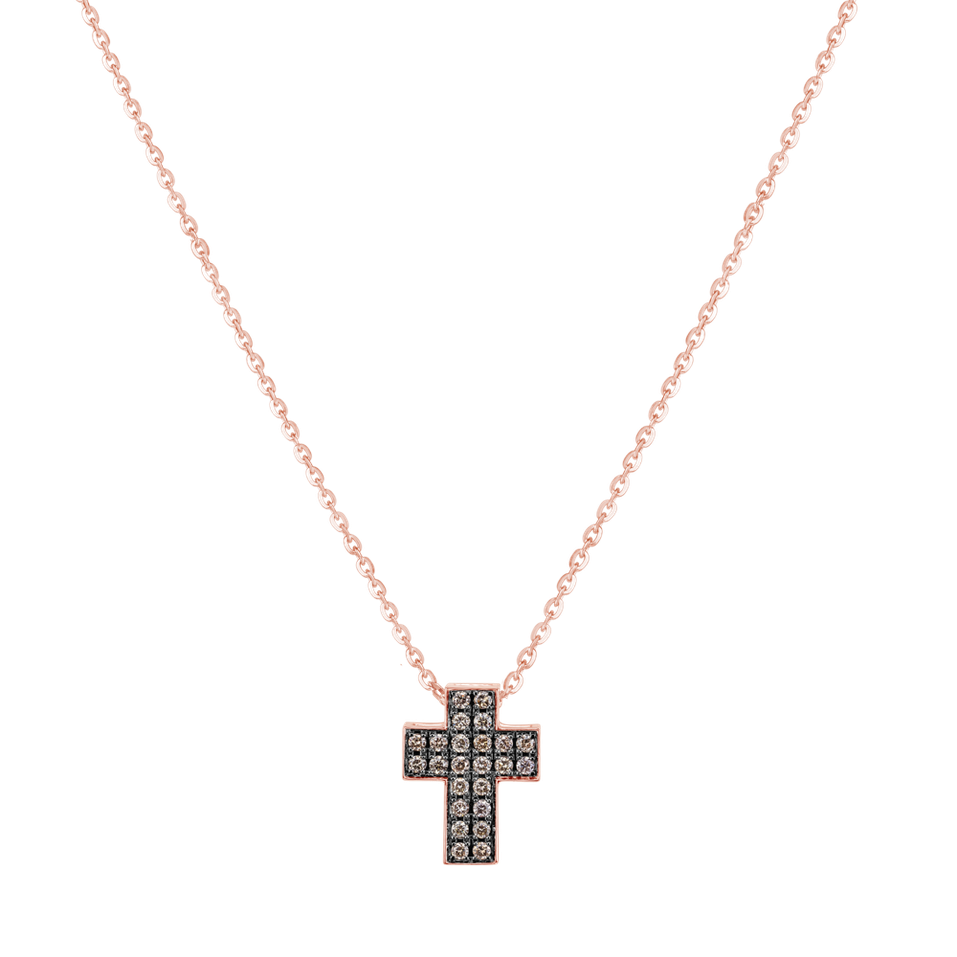 Diamond necklace Divine Cross