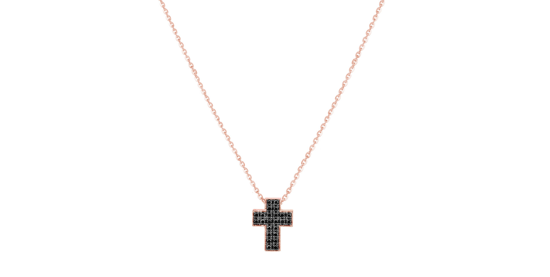 Diamond necklace Divine Cross