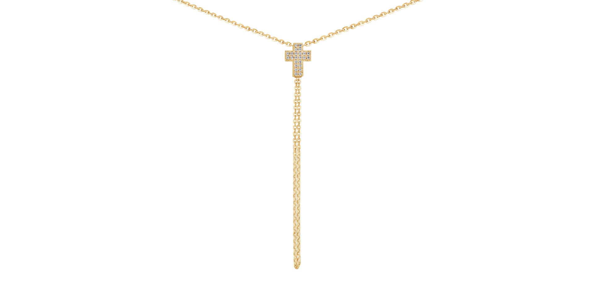 Diamond necklace Divine Cross