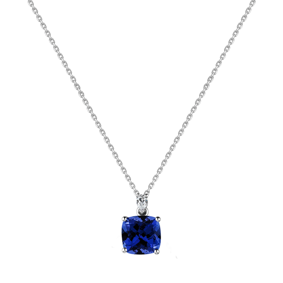 Diamond necklace with Sapphire Marigold