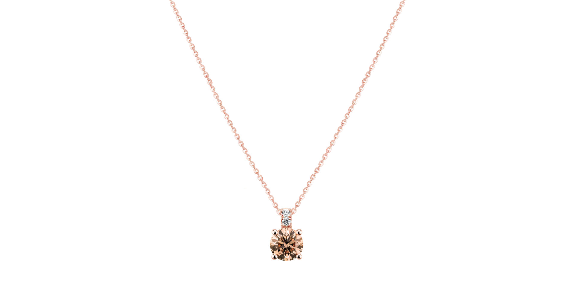 Diamond necklace Bronze Radiance