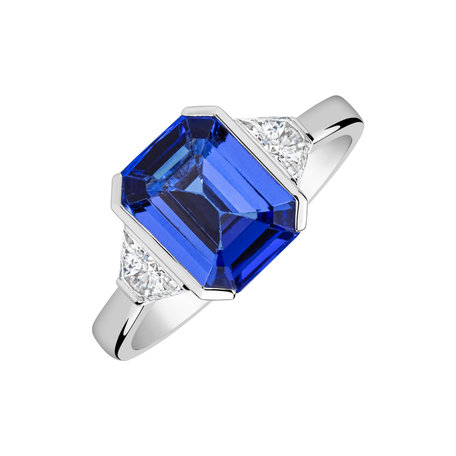 Diamond ring with Tanzanite Moonlit Promise