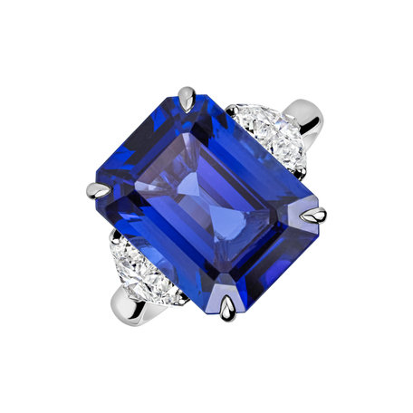 Diamond ring with Tanzanite Egbert