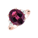 Diamond ring with Rhodolite Dravyn2