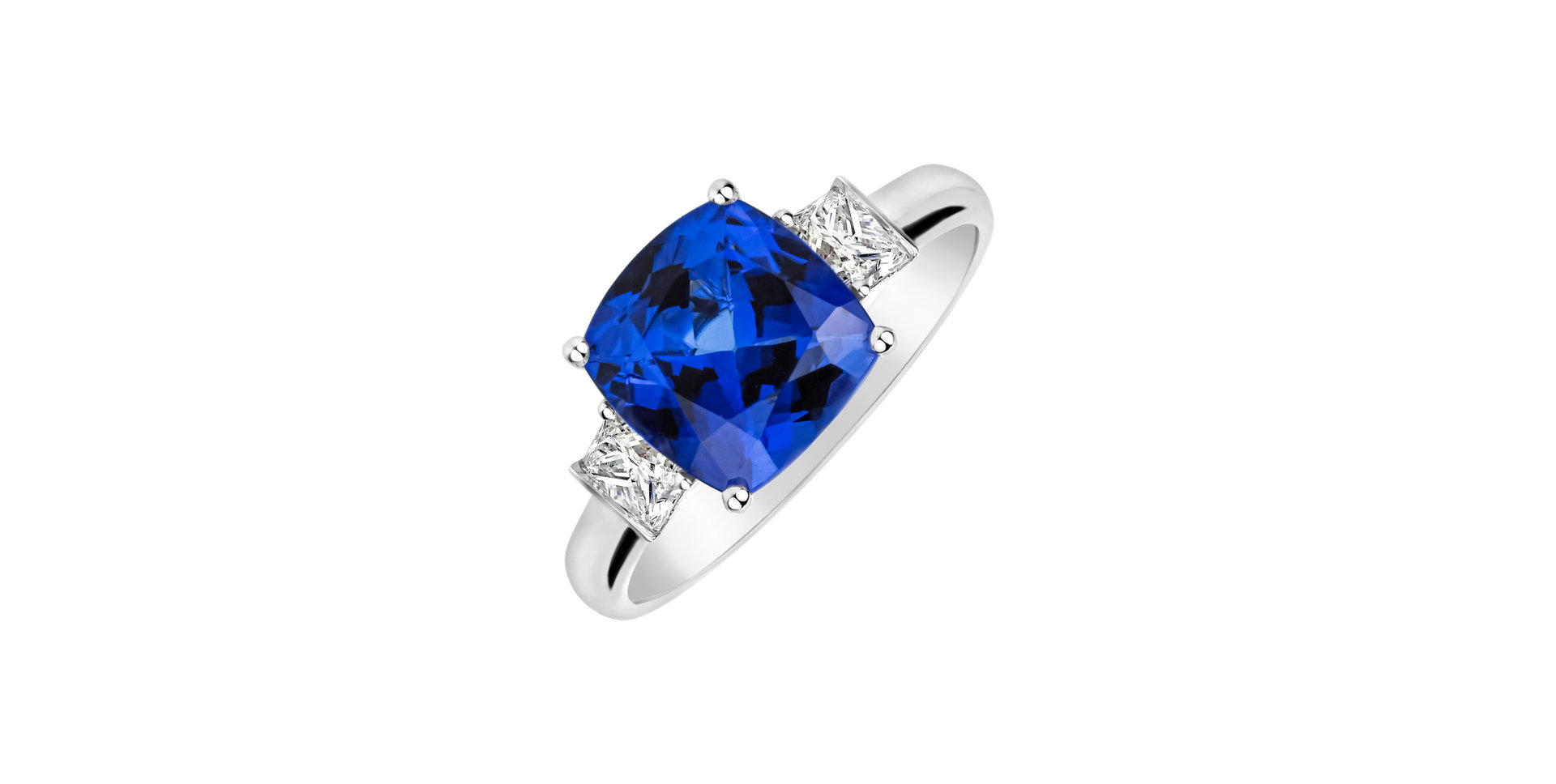 Diamond ring with Tanzanite Everspell