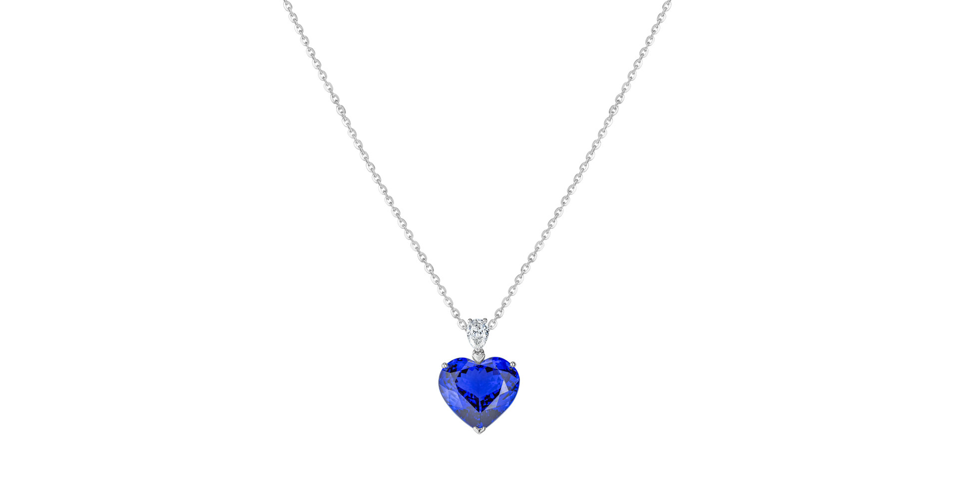 Diamond necklace with Tanzanite Euphoric Passion