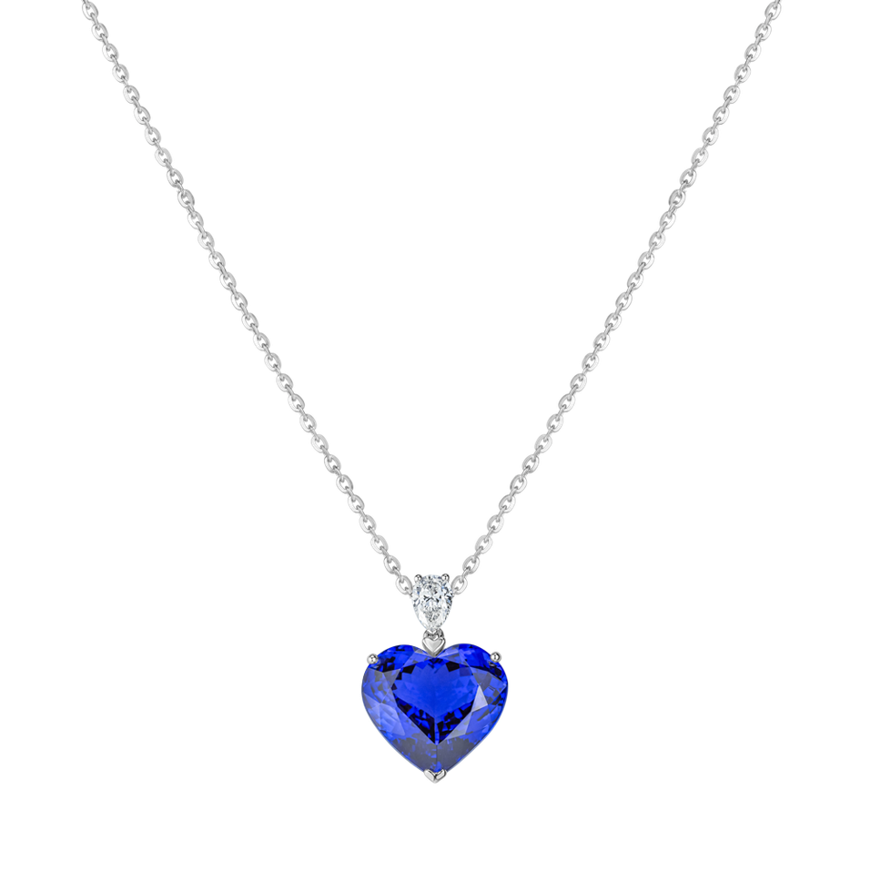 Diamond necklace with Tanzanite Euphoric Passion