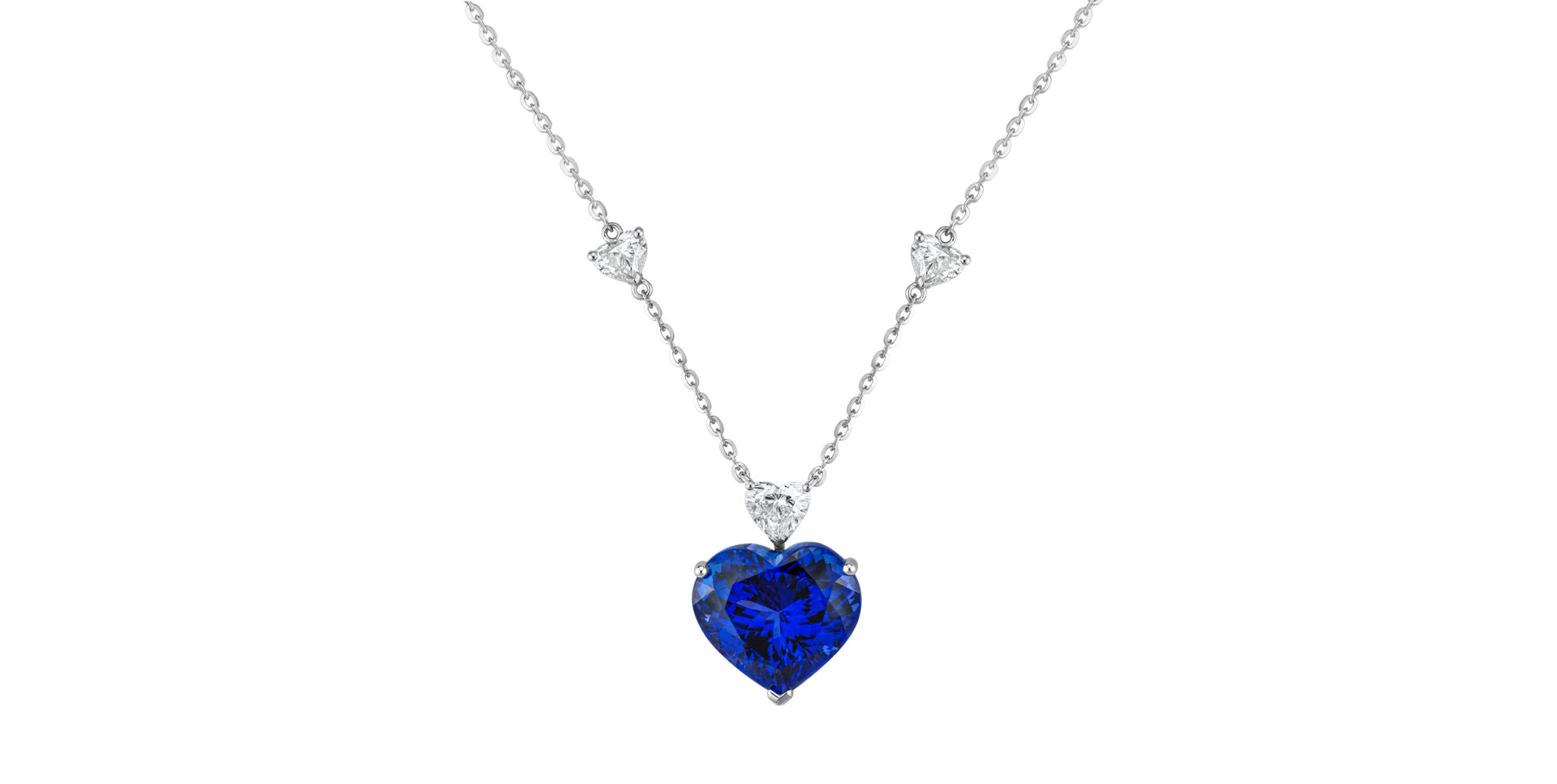 Diamond necklace with Tanzanite Oceanic Pulse