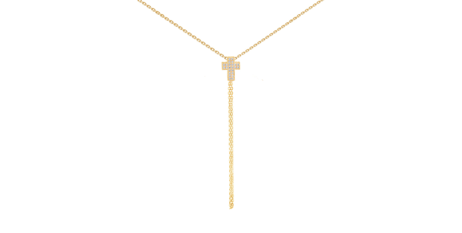 Diamond necklace Divine Cross