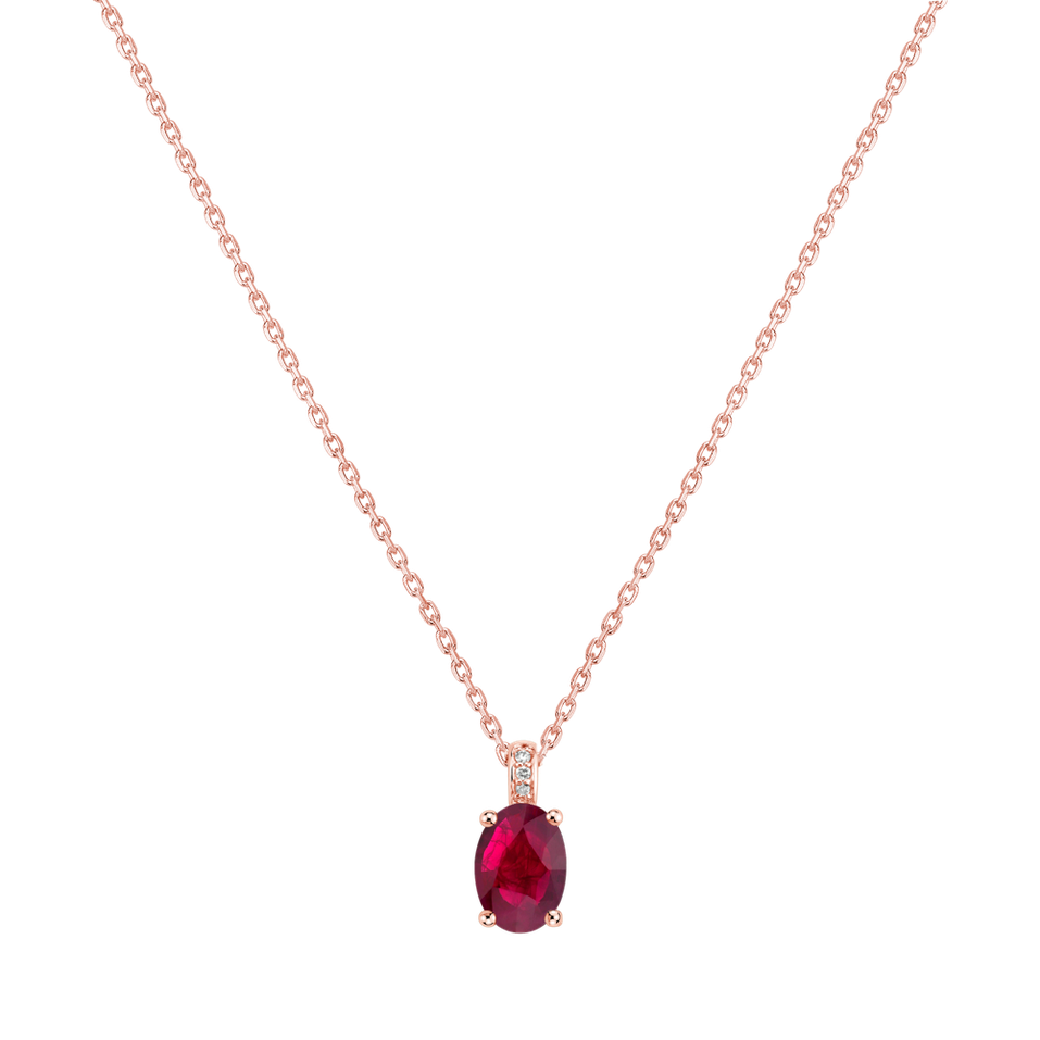 Diamond necklace with Ruby Lauriene