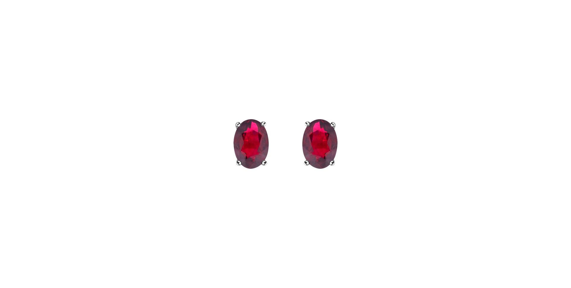 Earrings with Ruby Mystic Abyss