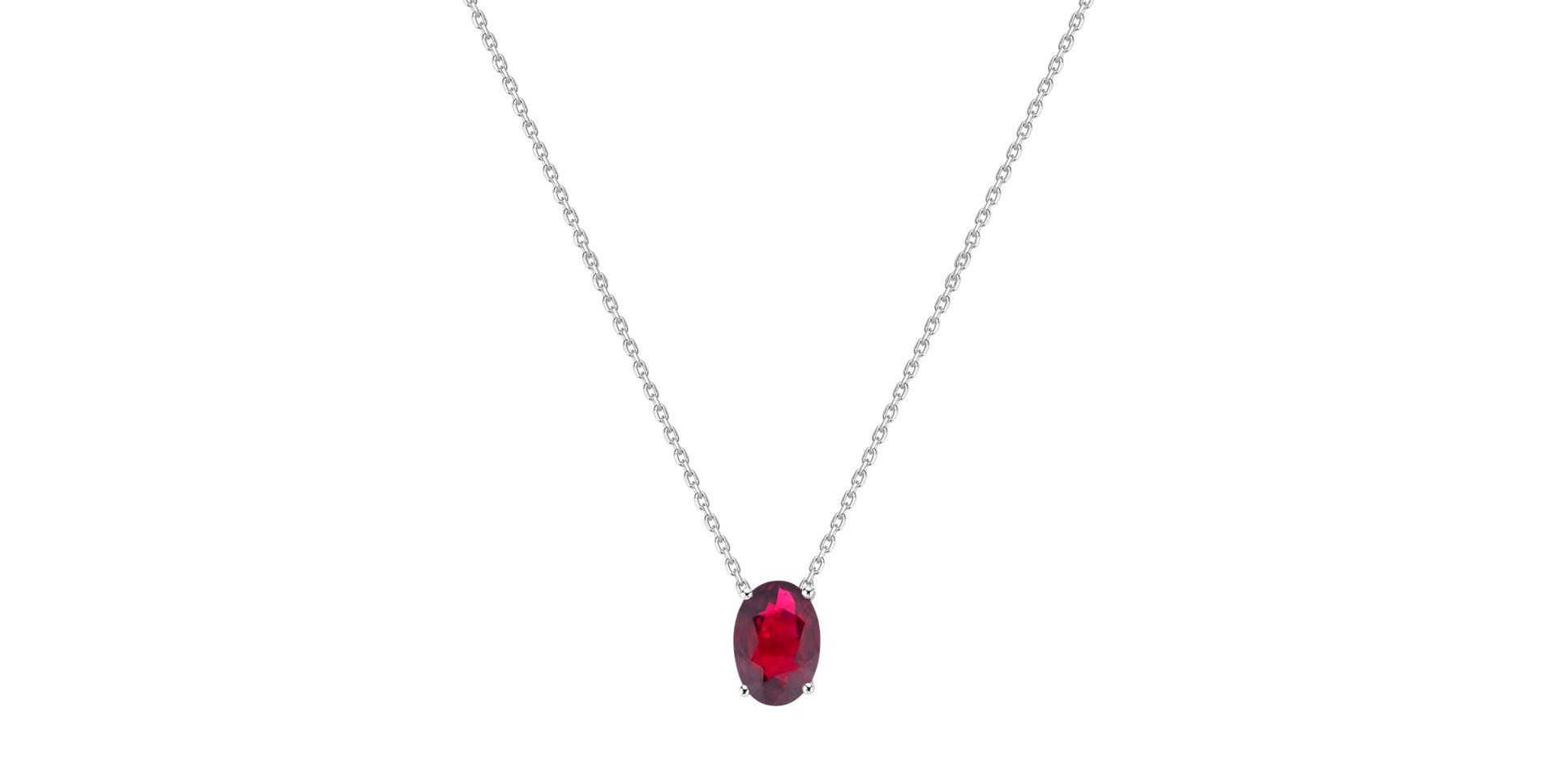 Necklace with Ruby Mystic Abyss