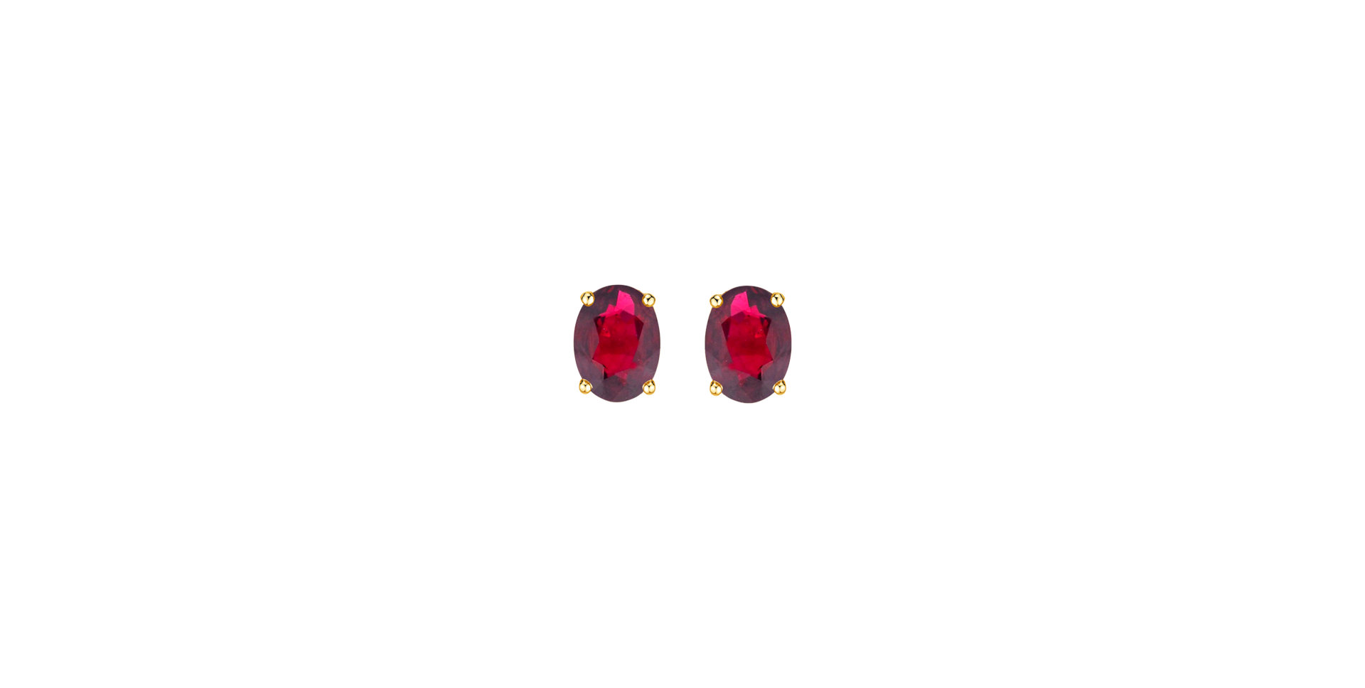 Earrings with Ruby Mystic Abyss