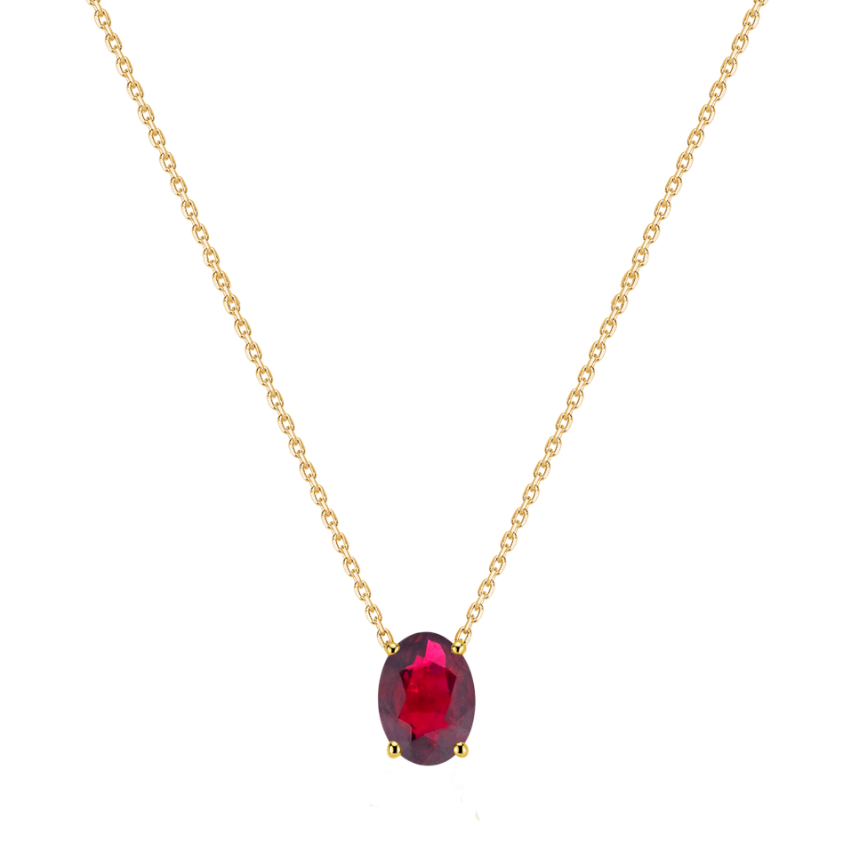 Necklace with Ruby Mystic Abyss