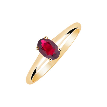 Ring with Ruby Mystic Abyss