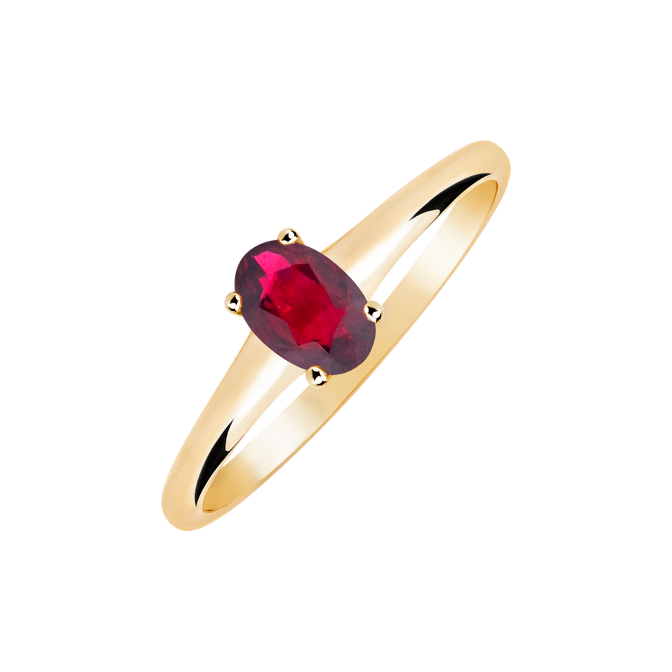 Ring with Ruby Mystic Abyss