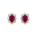 Diamond earrings with Ruby Mary Magdalene2
