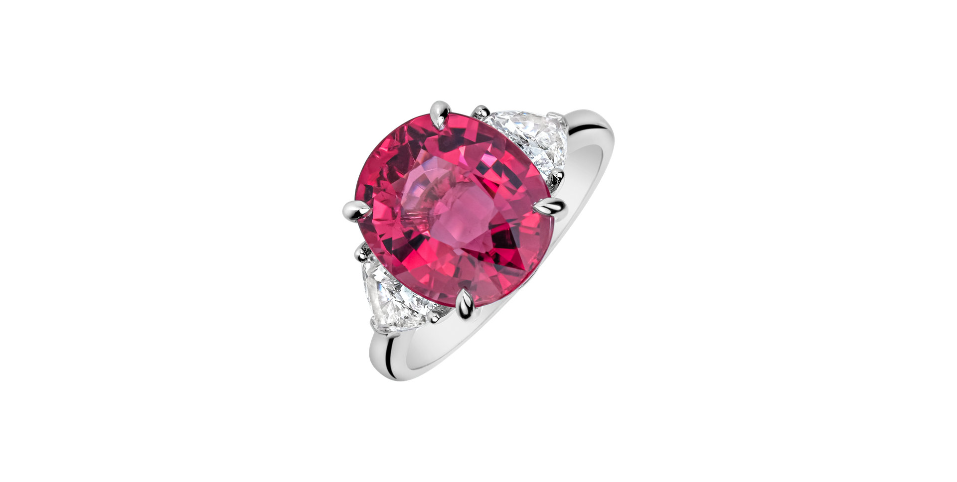 Diamond ring with Tourmaline Velian