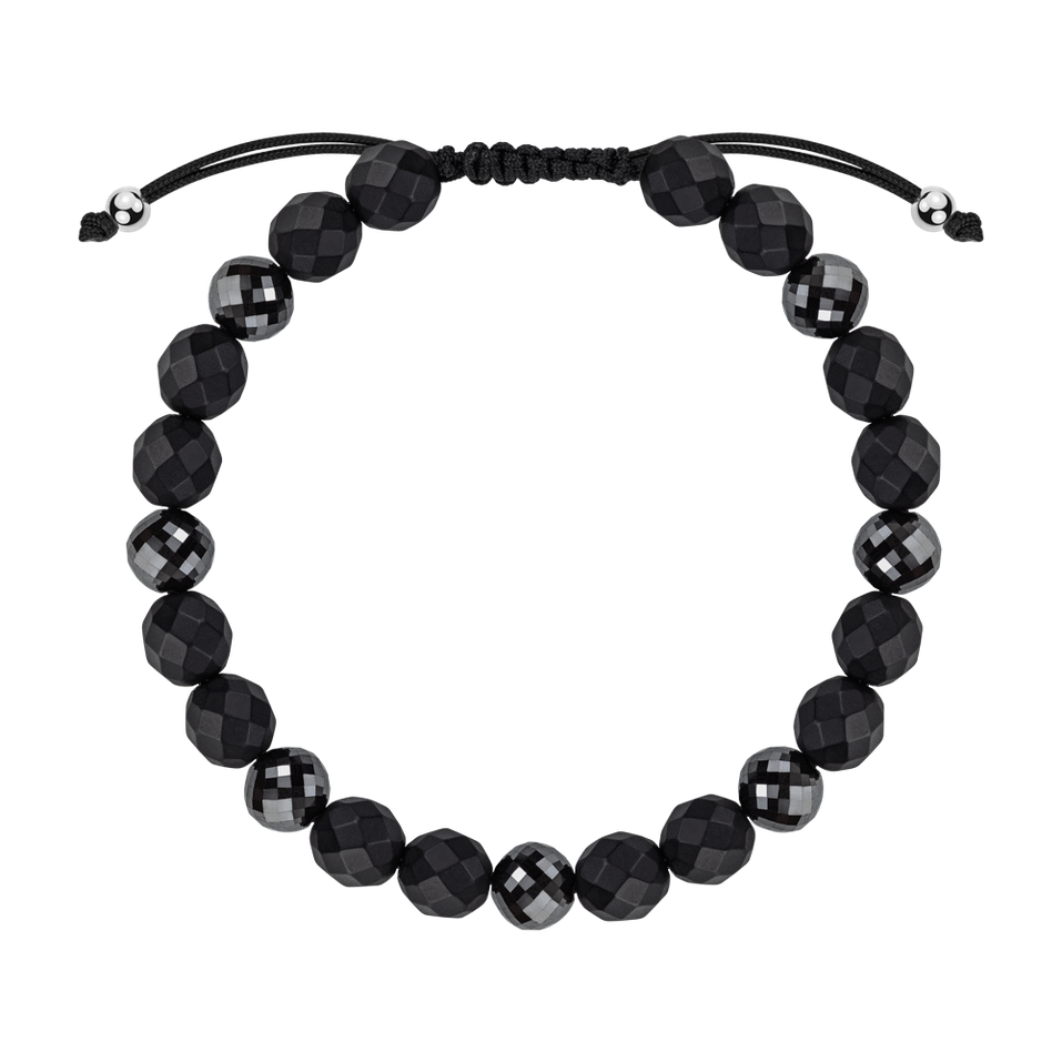 Diamond bracelet with Agates Raven Prayer