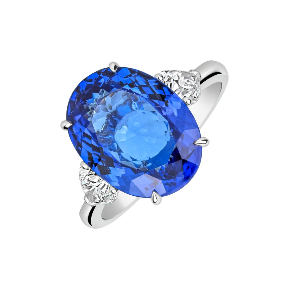 Diamond ring with Tanzanite Elvianne