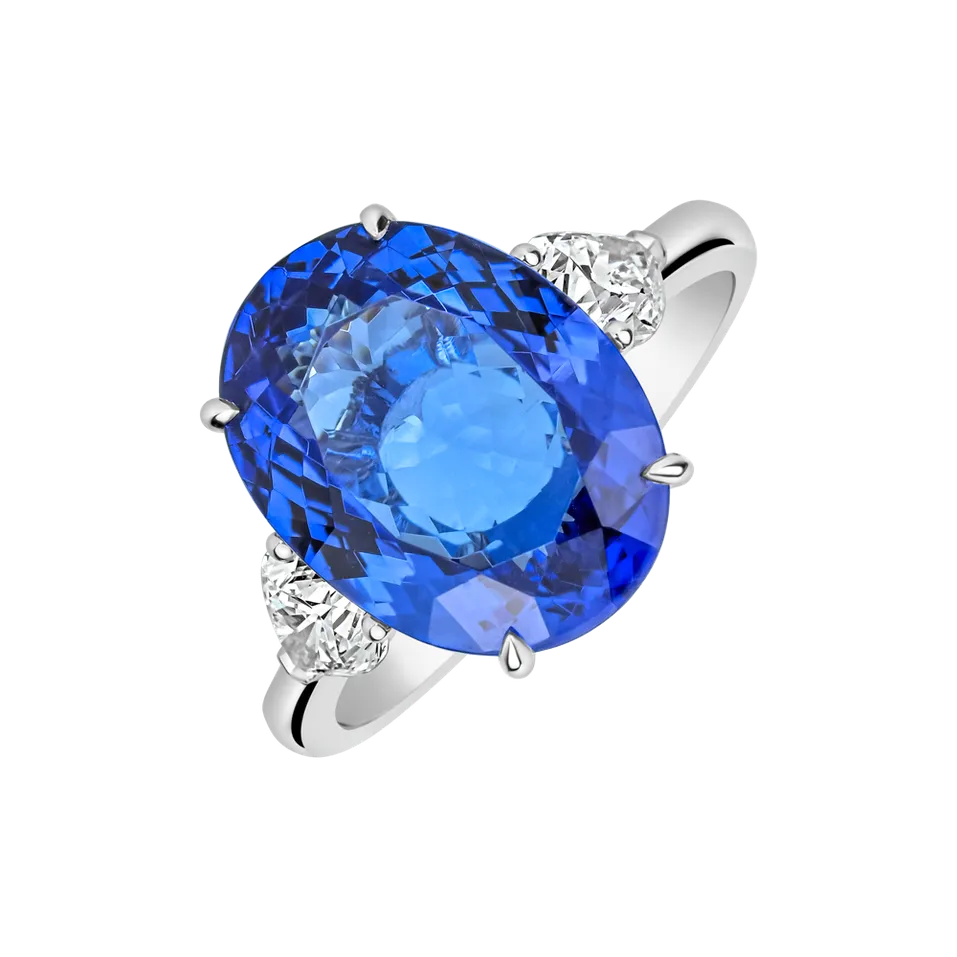 Diamond ring with Tanzanite Elvianne