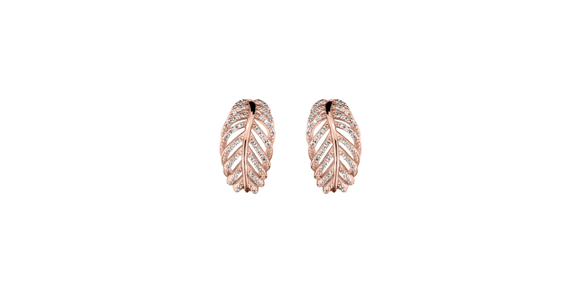 Diamond earrings Feather of Heaven