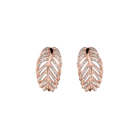 Diamond earrings Feather of Heaven