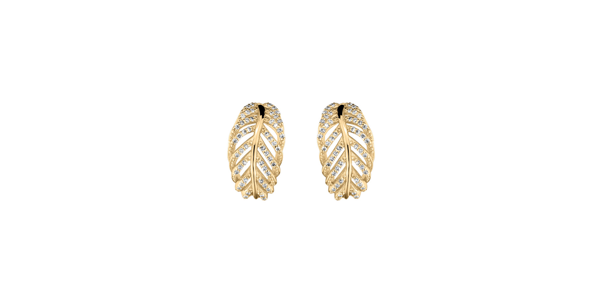 Diamond earrings Feather of Heaven