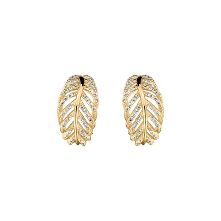 Diamond earrings Feather of Heaven