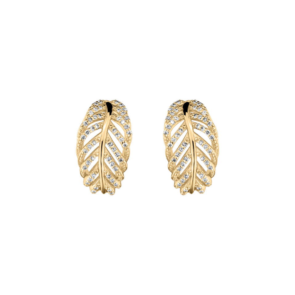 Diamond earrings Feather of Heaven