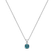 Diamond necklace with Tourmaline Seafoam Spark2