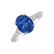 Diamond ring with Tanzanite Shimmering dazzle1