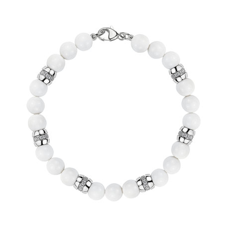 Diamond bracelet with Agates Moonlace