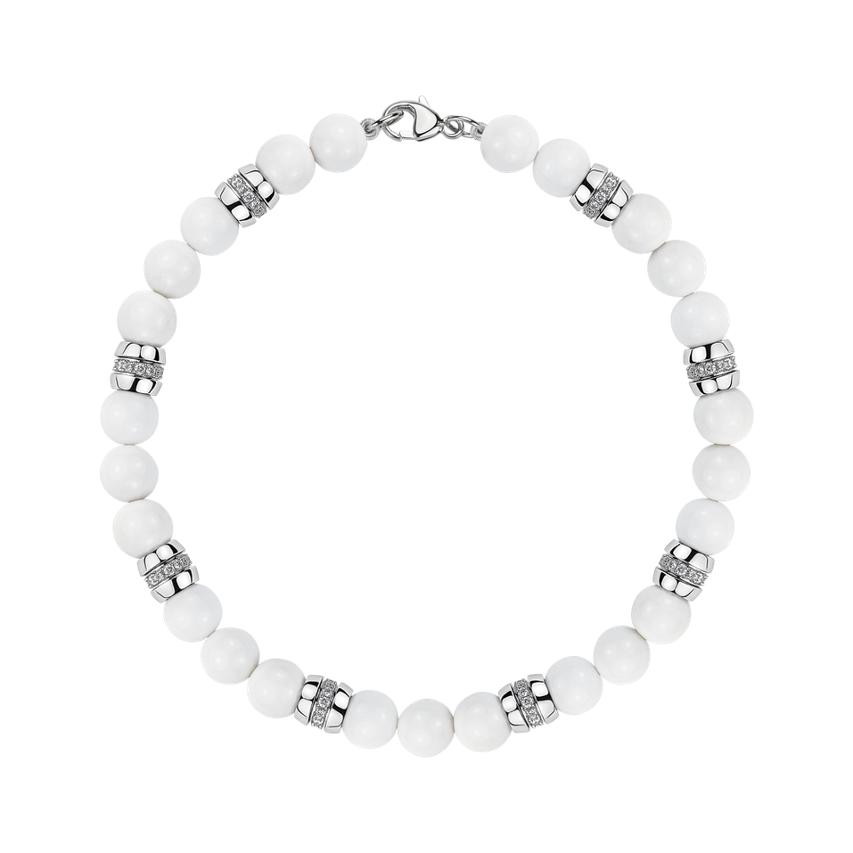 Diamond bracelet with Agates Moonlace
