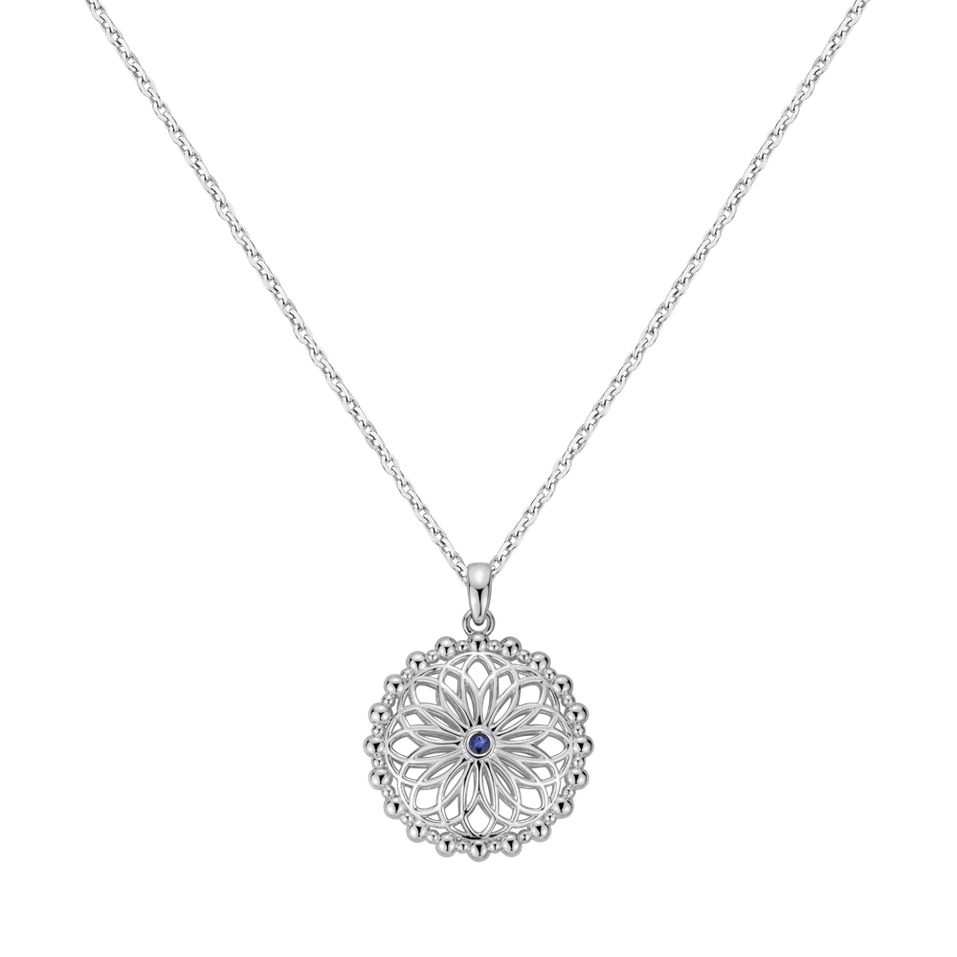 Necklace with Sapphire Touch of Light