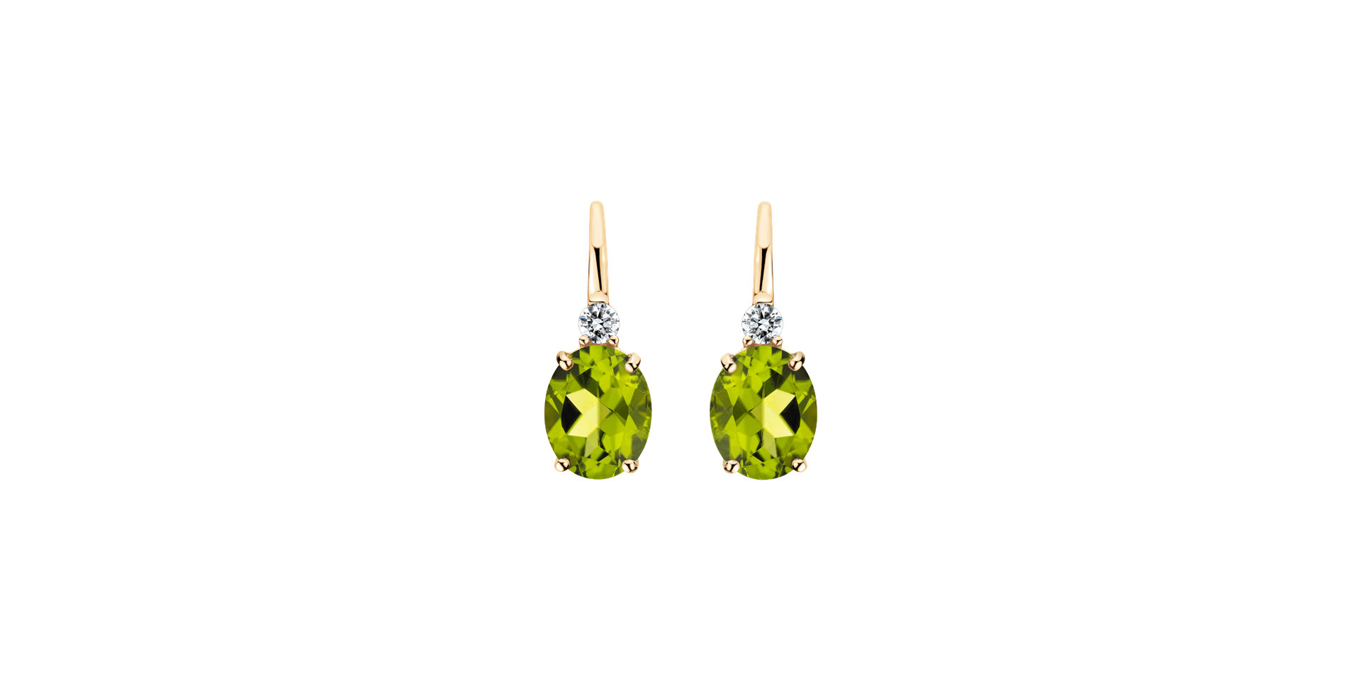 Diamond earrings with Tourmaline Juliette